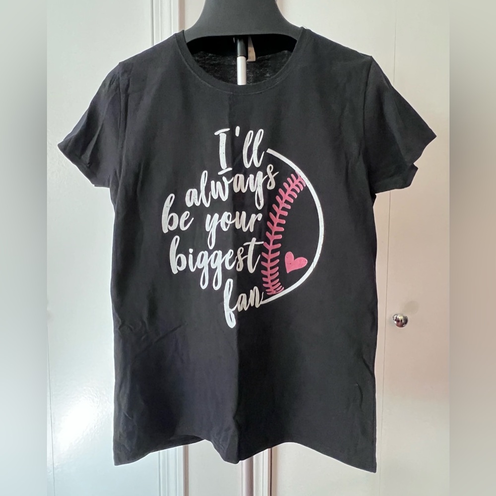 Women’s Black Baseball Fan T-Shirt